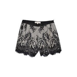 Wyatt XS Black Lace Mid Rise Lined Evening Shorts